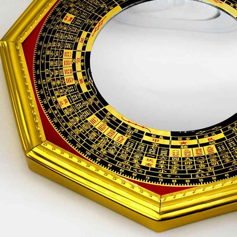 (イスイ)YISHUI邪気を跳ね返し拡散 八卦羅盤 凹面鏡 凸面鏡 壁掛け/玄関置物 HP0003