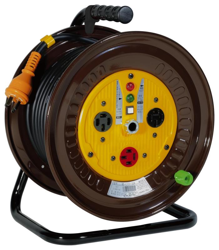 乐天商城 - 日動工業 電工ドラム 三相200V 逆転コンセント付動力用 アース付 30m ND-E330R-20A