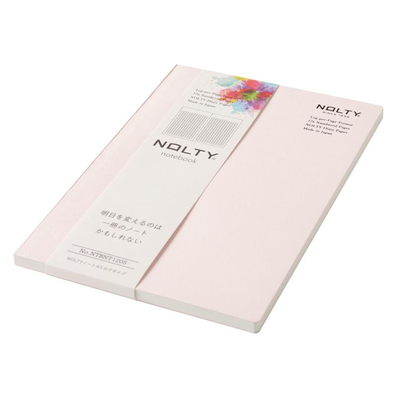 樂天商城 - 能率 NOLTY ノルティ ノート A5 ログタイプ 3.5m方眼 ピンク NTBNT1205