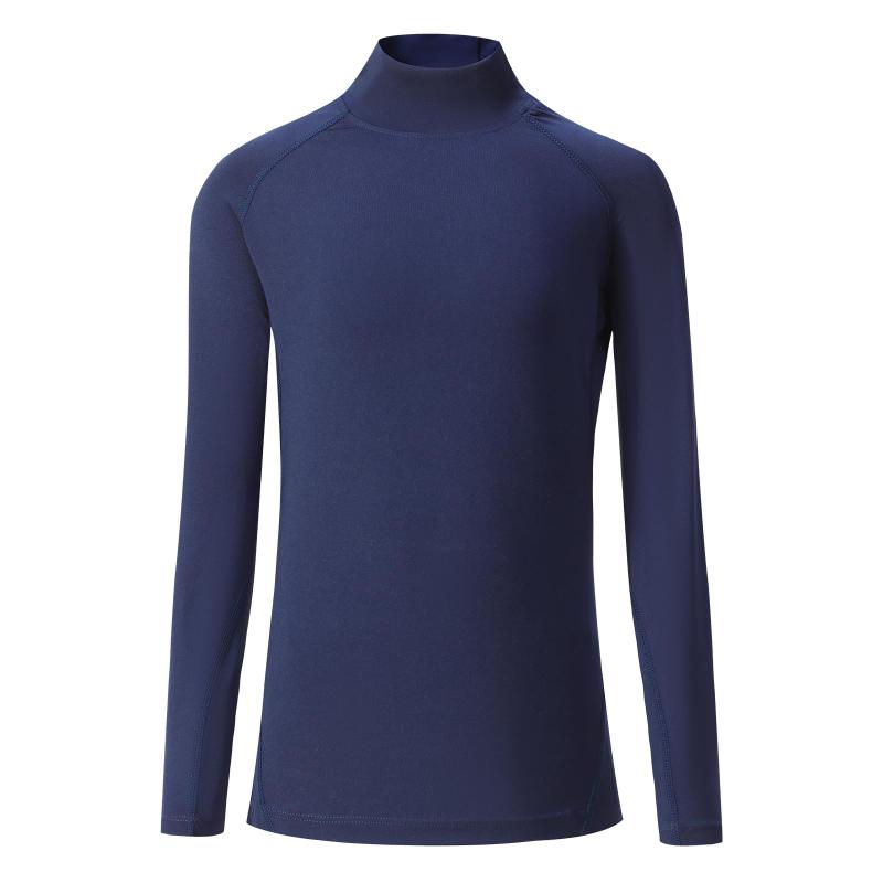 [Barifall] スポーツ インナー キッズ アンダー シャツ ハイネック コンプレッションウェア パワーストレッチ 長袖 UVカット吸汗速乾 スキーウェア 子供用