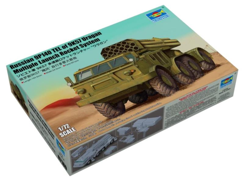 樂天商城 - トランペッター 1/72 ソビエト軍 9K57 多連装ロケットランチャー ウラガン プラモデル 07180
