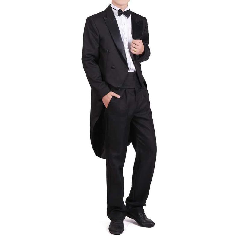 樂天商城 - [Joel Ding's Store] メンズ マジシャン服 燕尾服 タキシード 魔術師 コスチューム 蝶ネクタイ フォーマルスーツ 紳士服 新郎服 結婚式 演出服 大人用