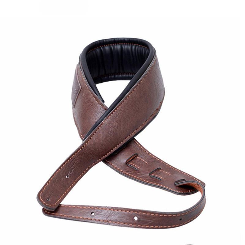 ギターストラップ ベースストラップ レザー Guitar Strap,Soft Leather Guitar Strap&Bass Strap 幅9cm 長さ調整103-153cm 2つのギターピックを含みます