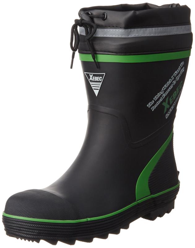 [ジーベック] 安全靴 作業靴 85711 セフティ 長靴 ショート丈 汗吸収 胴太 履き口カバー 反射材