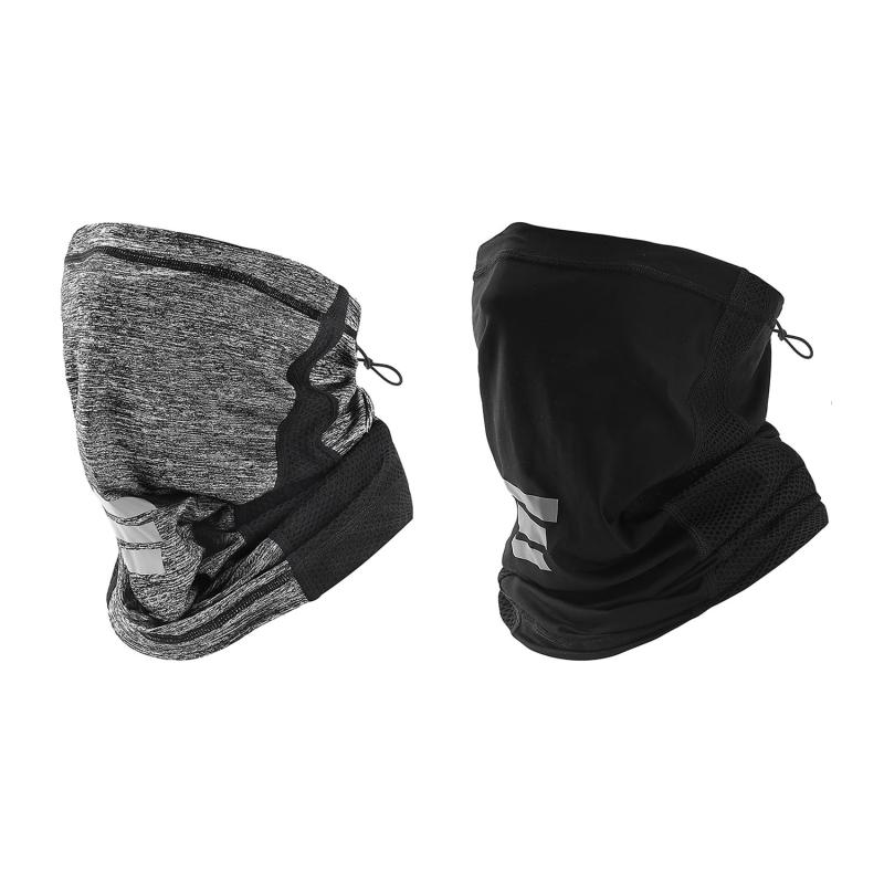 [Pawinpaw] フェイスカバー uvカット 夏用 メンズ 日焼け防止 ネックガード フェイスガード 【接触冷感-5℃/呼吸しやすい/通気メッシュ/UPF50+/吸汗速乾】 ネックゲイター 紫外線対策 ネックウォ