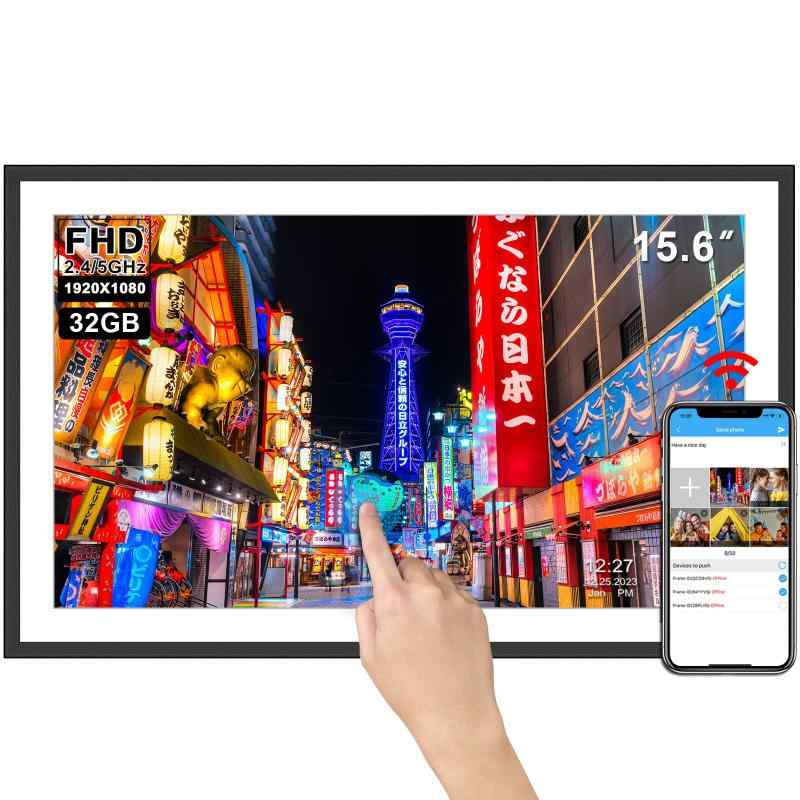 WiFi デジタルフォトフレーム 10.1インチ