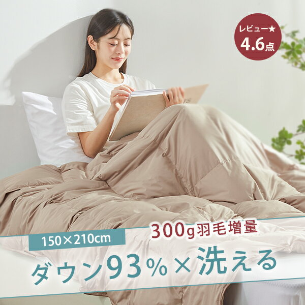 ダウンケット シングル 羽毛布団 夏用 ダウン93% 羽毛増量0.3キロ ダウンケット 300g 羽毛肌掛け布団 ..