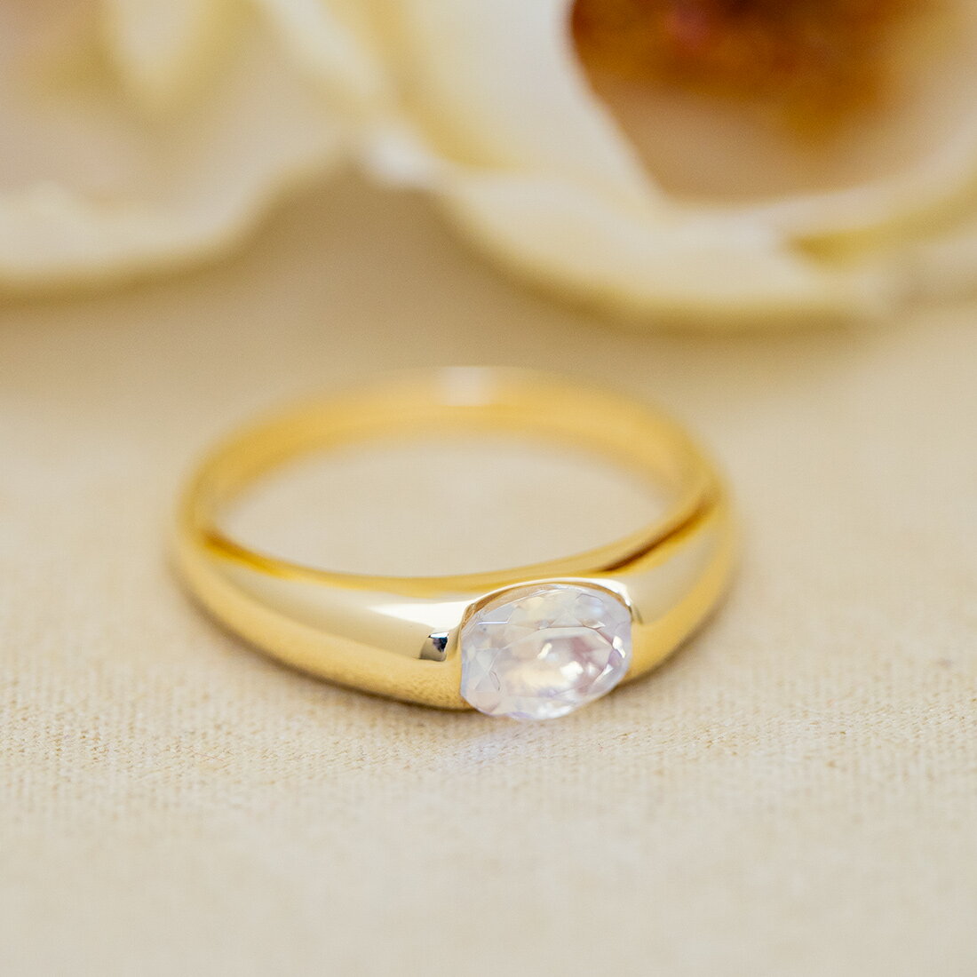 リング ブルームーンストーン シルバー925