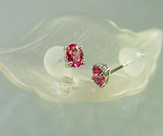 スタッドピアス ピンクトルマリン ゴールド K18 プラチナ900・K10選択可 クリスマス Xmas