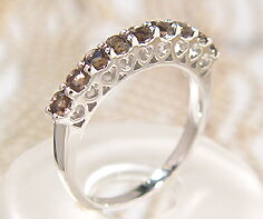 リングスモーキークォーツゴールドK...