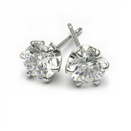 スタッドピアス キュービックジルコニア 「lucedoro」 ゴールド K18 プラチナ900・K10選択可 クリスマス Xmas