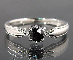 K18 ローズカット ブラックスピネル リング 「tocca」送料無料 指輪 ゴールド 18K 18金 クラシック ミル打ち 刻印 文字入れ メッセージ ギフト 贈り物 ピンキーリング対応可能