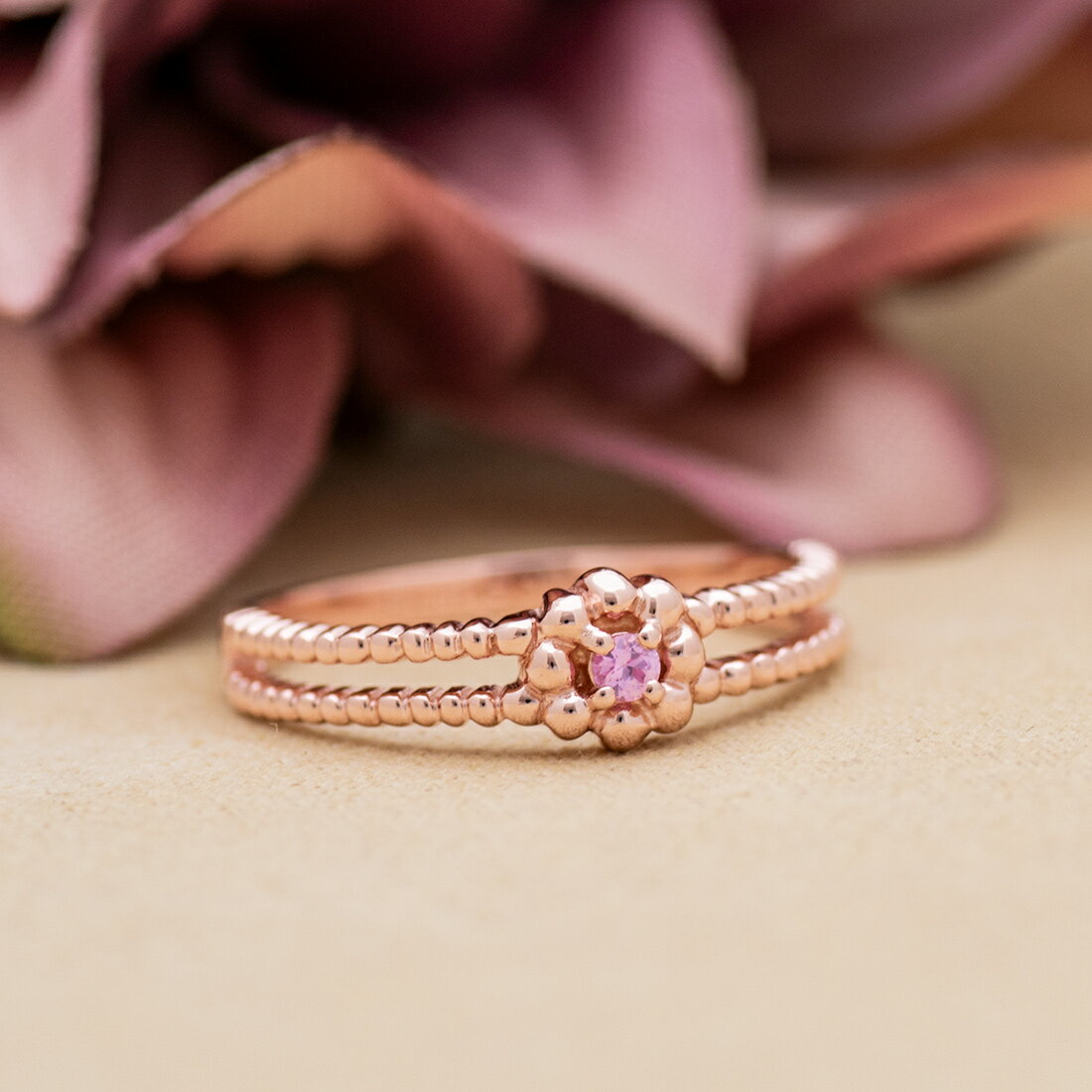 楽天市場】ピンクサファイア リング（素材（ジュエリー・アクセサリー