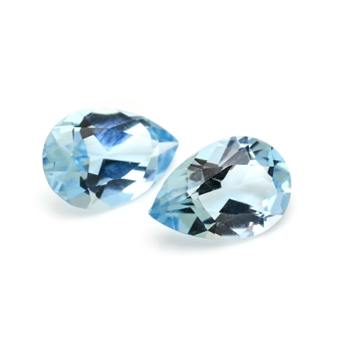 ブルートパーズ 宝石 ルース 2石セット...