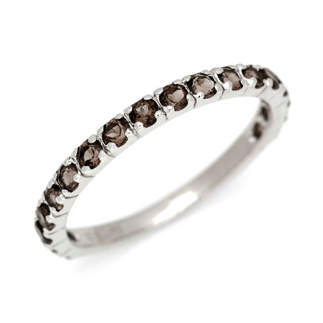 【72時間限定】エタニティーリング スモーキークォーツ ゴールド K18 プラチナ900・K10選択可 クリスマス Xmas