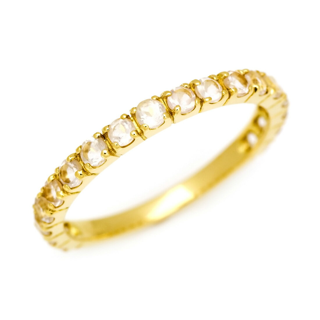 【72時間限定】エタニティーリング ローズクォーツ ゴールド K18 プラチナ900・K10選択可 クリスマス Xmas