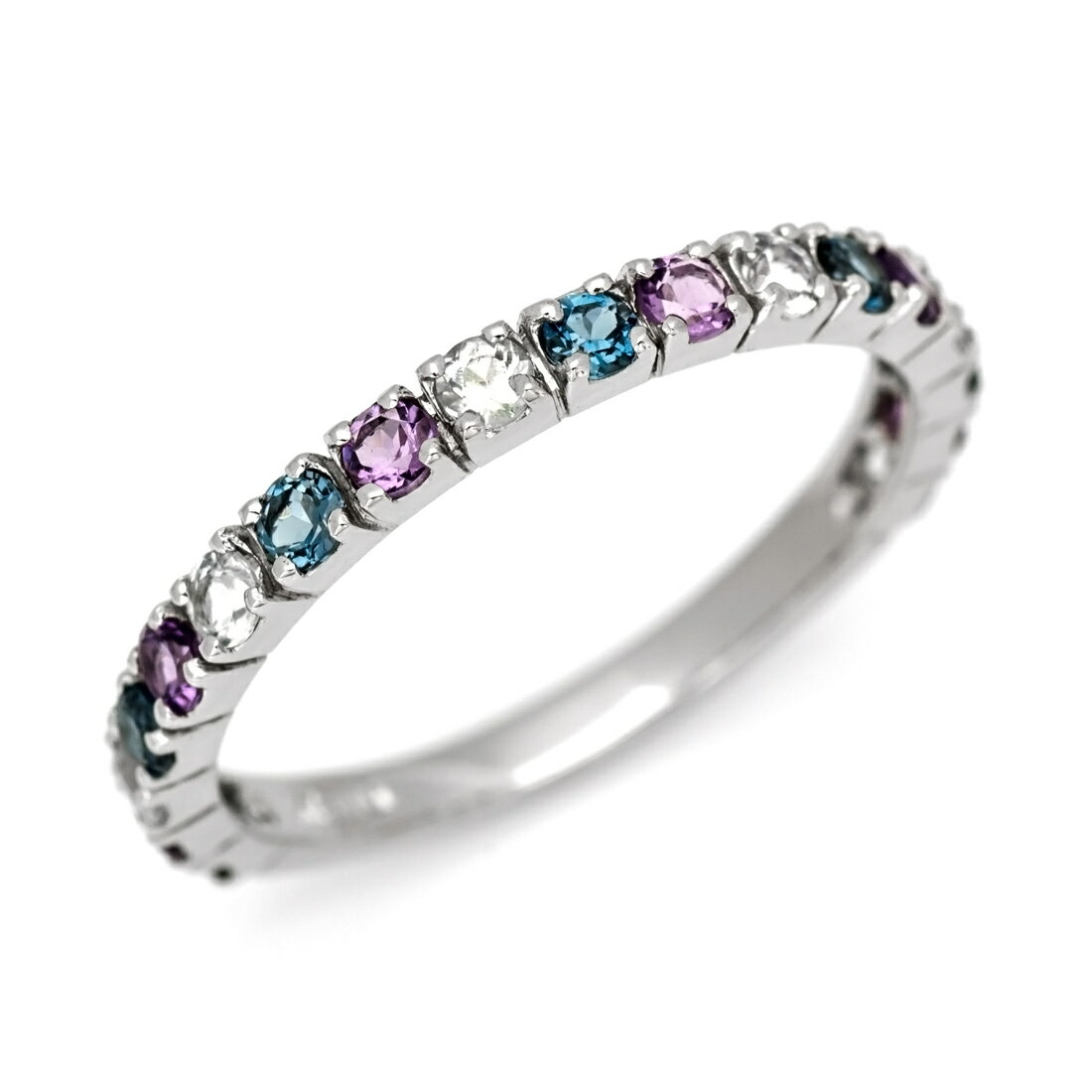 【72時間限定】エタニティーリング あじさいカラー ゴールド K18 プラチナ900・K10選択可 クリスマス Xmas