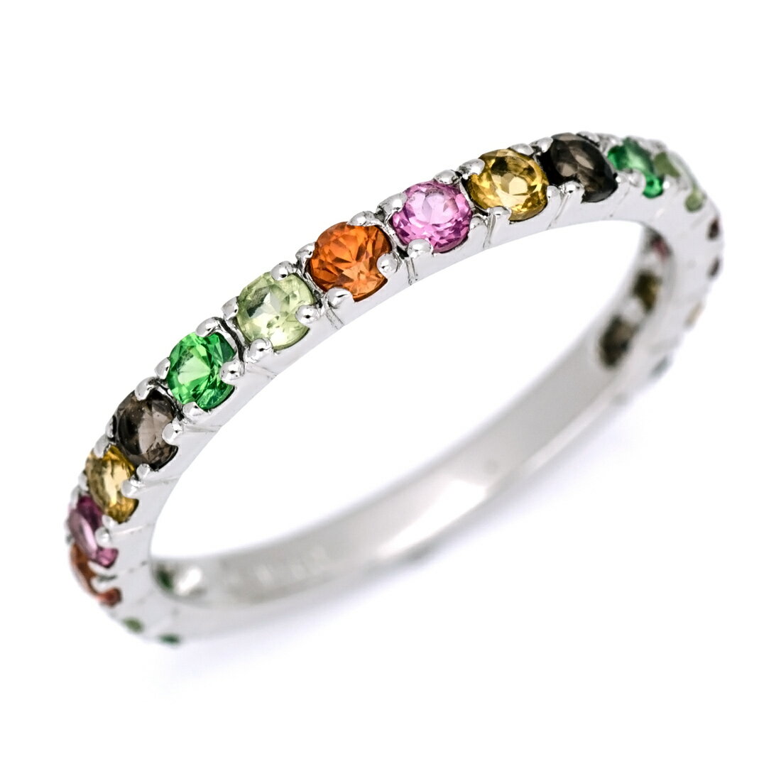 週末限定500円クーポン 【72時間限定】エタニティーリング トロピカル ゴールド K18 プラチナ900・K10選択可 クリスマス Xmas