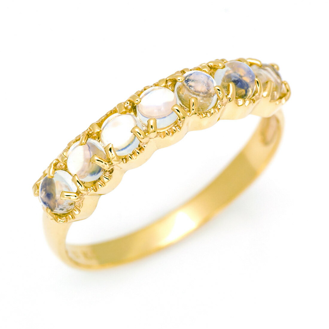 BlackFriday800円クーポン リング ブルームーンストーン ゴールド K10 プラチナ900・K18選択可 クリスマス Xmas