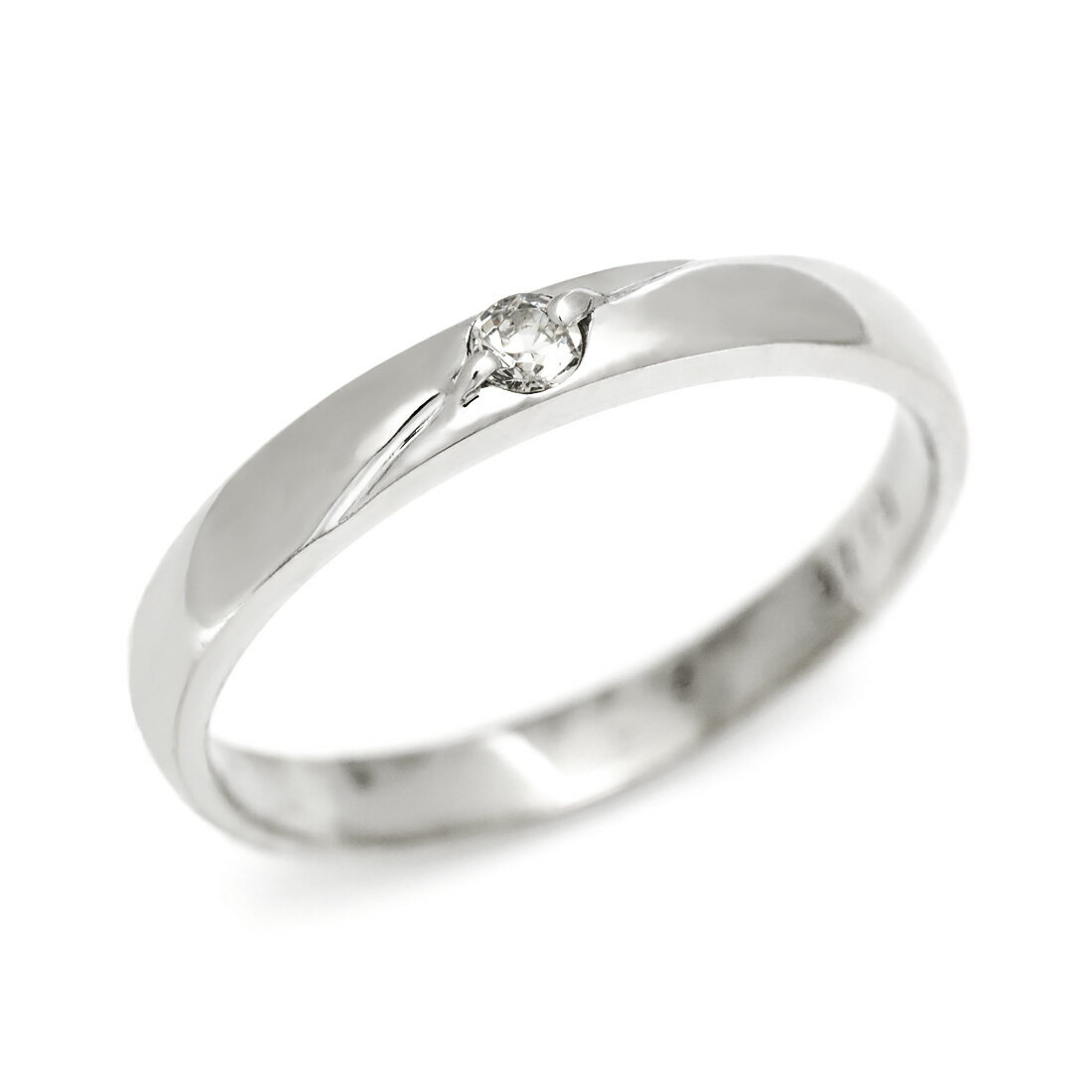 BlackFriday800円クーポン マリッジリング キュービックジルコニア「Line」 シルバー925 (レディース:1〜20号) クリスマス Xmas