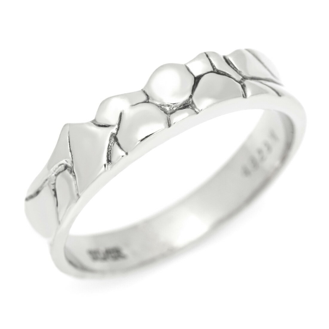 BlackFriday800円クーポン マリッジリング 「Rock」 シルバー925 (メンズ 10-29号) クリスマス Xmas