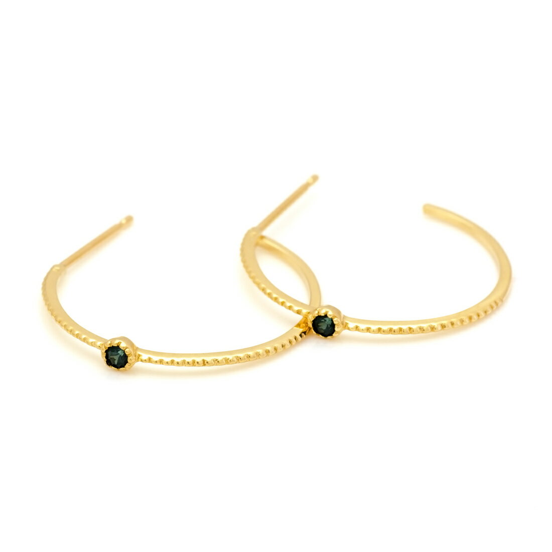 スタッドピアス カラーチェンジガーネット 「semino」 ゴールド K18 プラチナ900・K10選択可 クリスマス Xmas