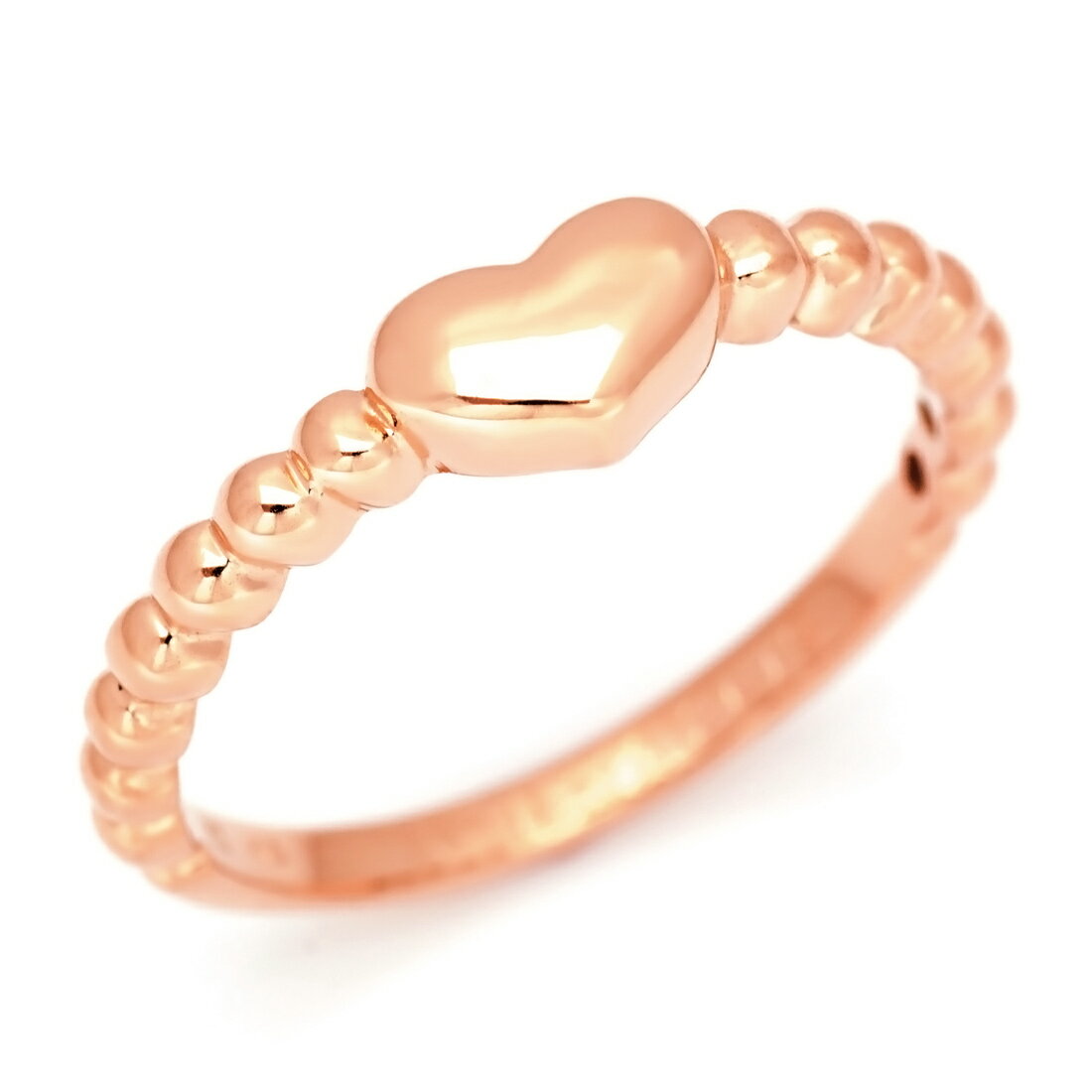 リング ハートモチーフ ゴールド K18 プラチナ900・K10選択可 クリスマス Xmas