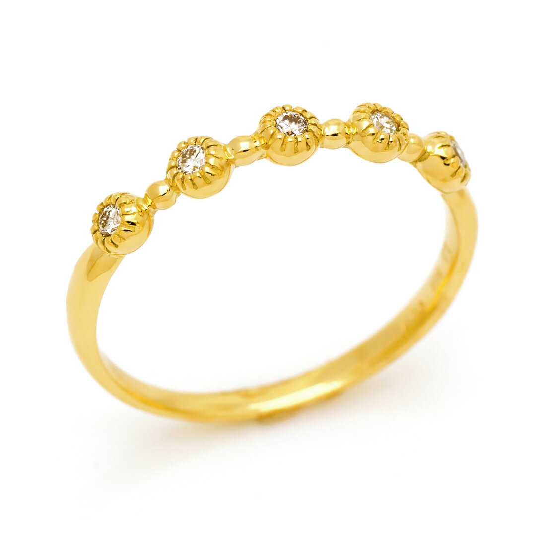 リング ダイヤモンド 「corolla」 ゴールド K18 プラチナ900・K10選択可 クリスマス Xmas