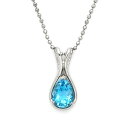 ペンダント ブルートパーズ シルバー925 カットボールチェーン クリスマス Xmas