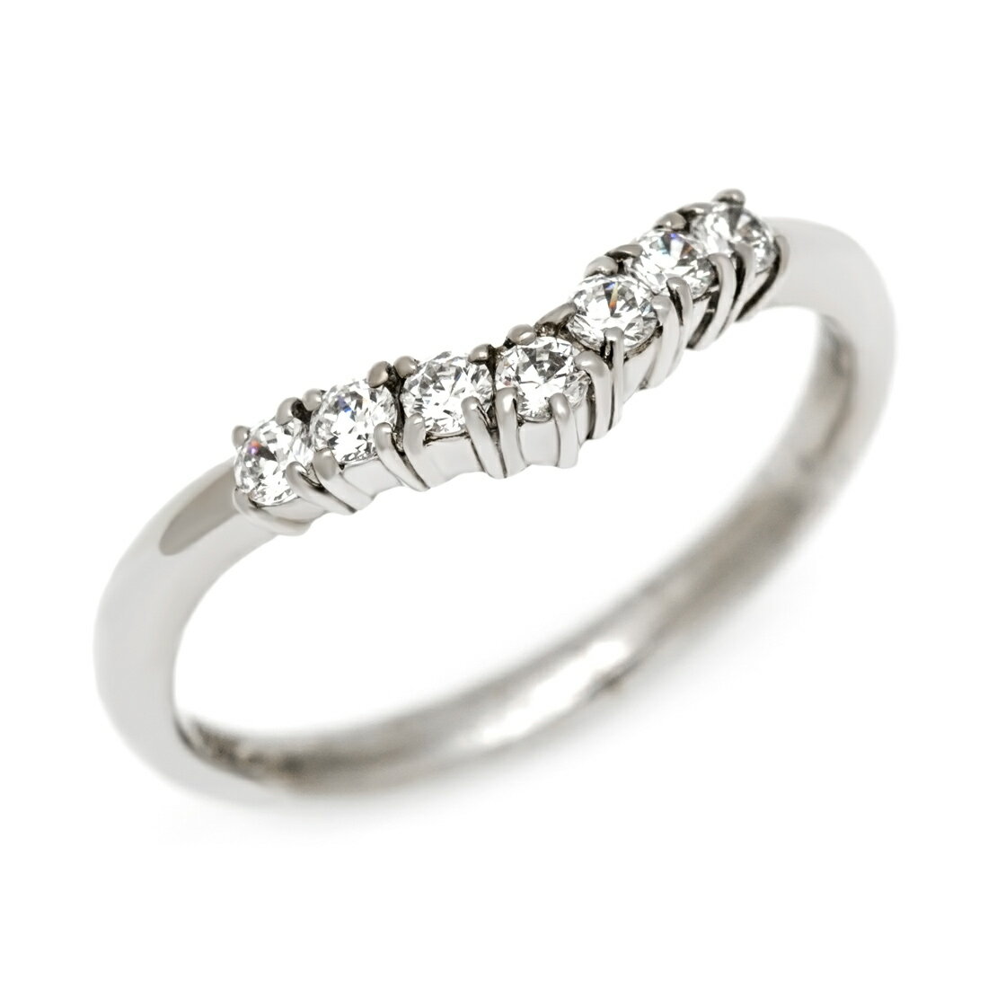 樂天商城 - ポイント5倍 リング キュービックジルコニア ヴイタイプ シルバー925