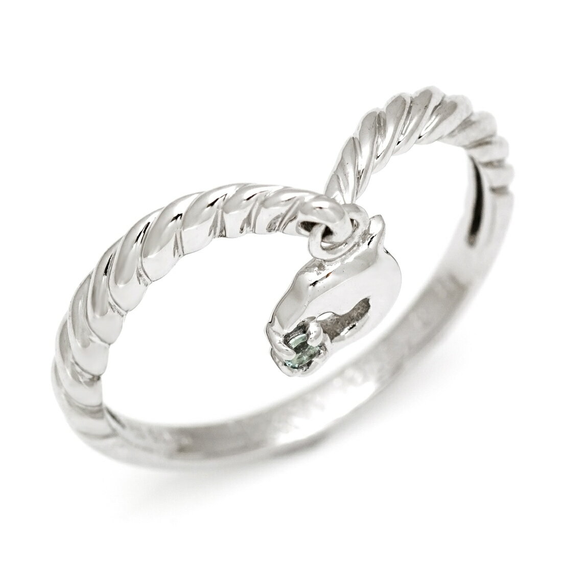 週末限定500円クーポン SV925 ドルフィン サンタマリアアクアマリン リング指輪 シルバー925 SILVER スターリングシルバー イルカ アクワマリン...