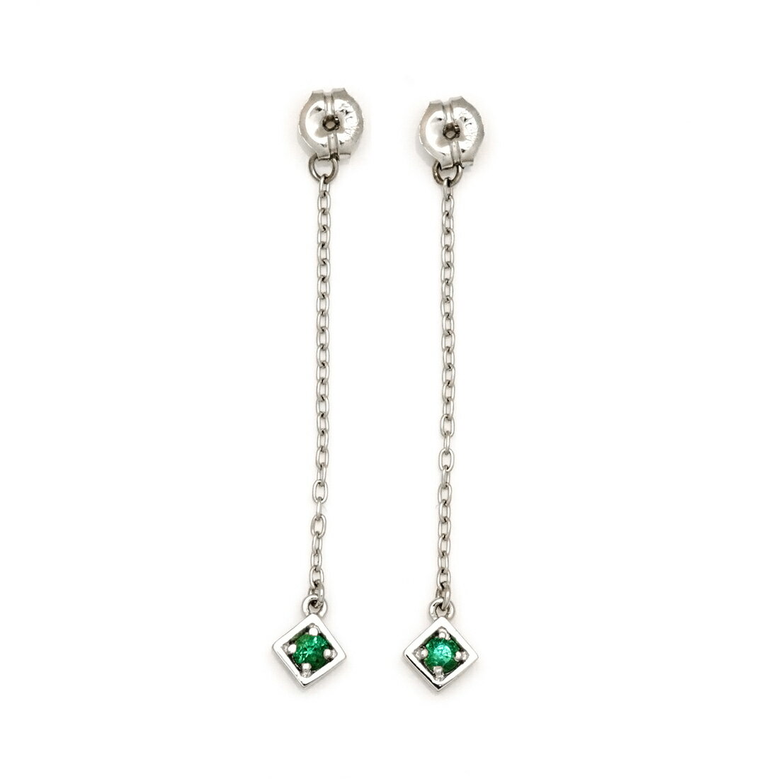 スイングキャッチ エメラルド 「certo」 ゴールド K18 プラチナ900・K10選択可 クリスマス Xmas