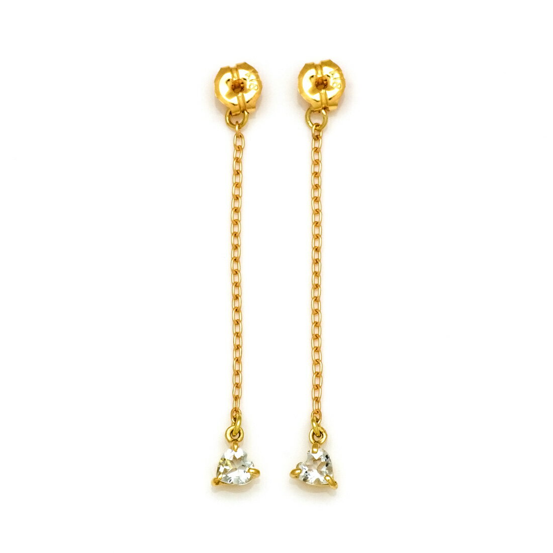 スイングキャッチ アクアマリン ハート 「regaletto」 ゴールド K18 プラチナ900・K10選択可 クリスマス Xmas