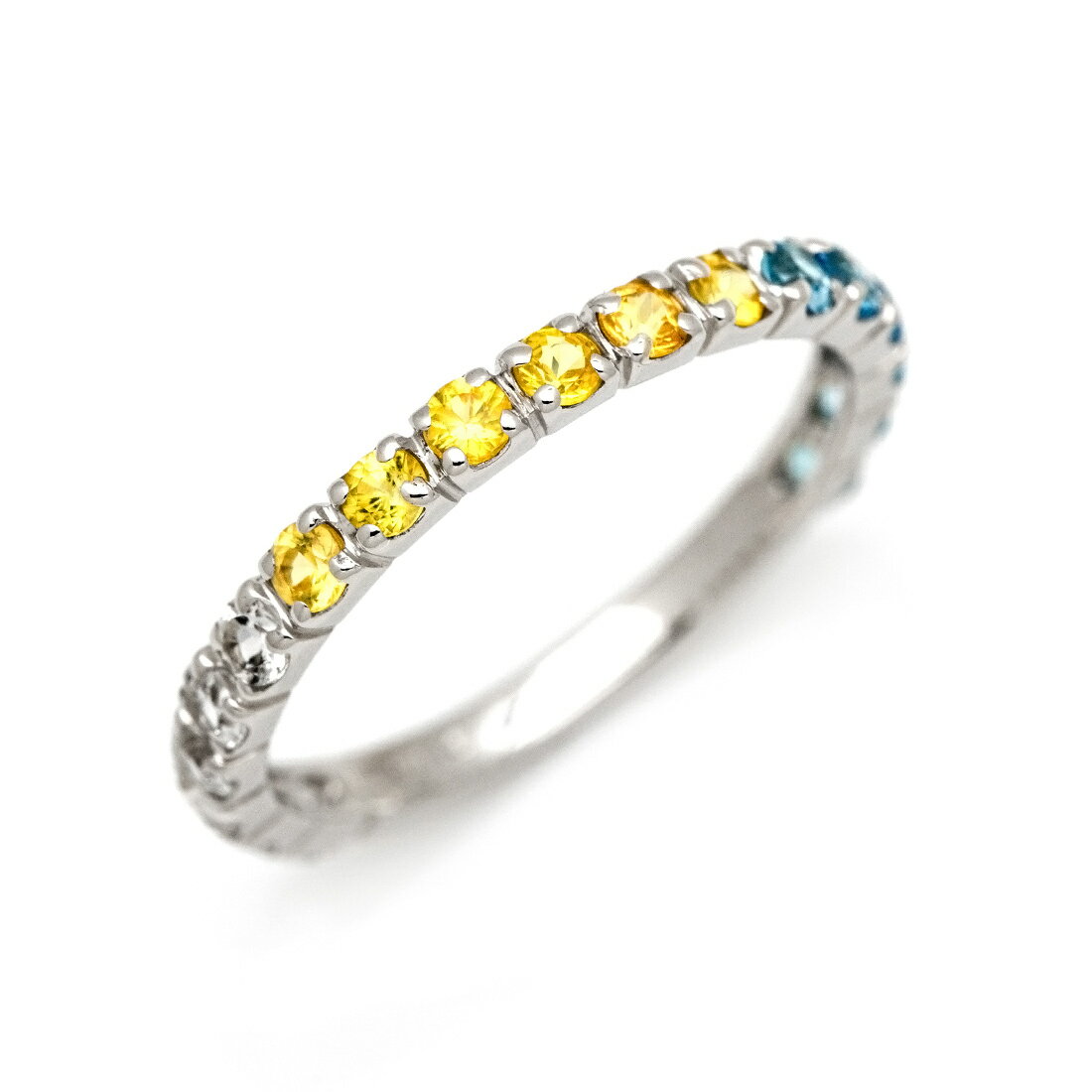 お買い物マラソン500円クーポン 【72時間限定】エタニティーリング スカッシュカラー ゴールド K18 プラチナ900・K10選択可