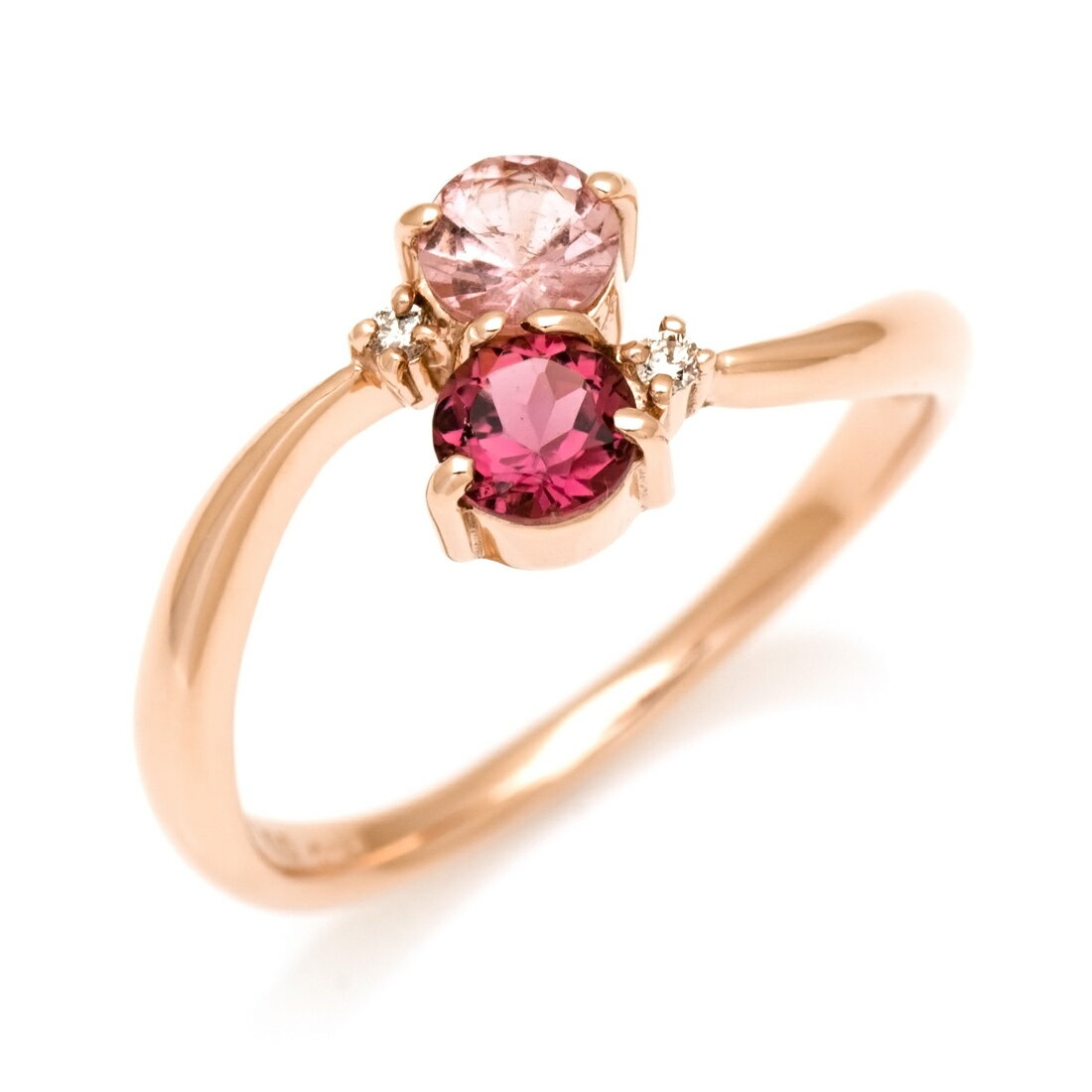 リング ピンクトルマリン ルベライト ダイヤモンド ゴールド K10 プラチナ900・K18選択可 クリスマス Xmas