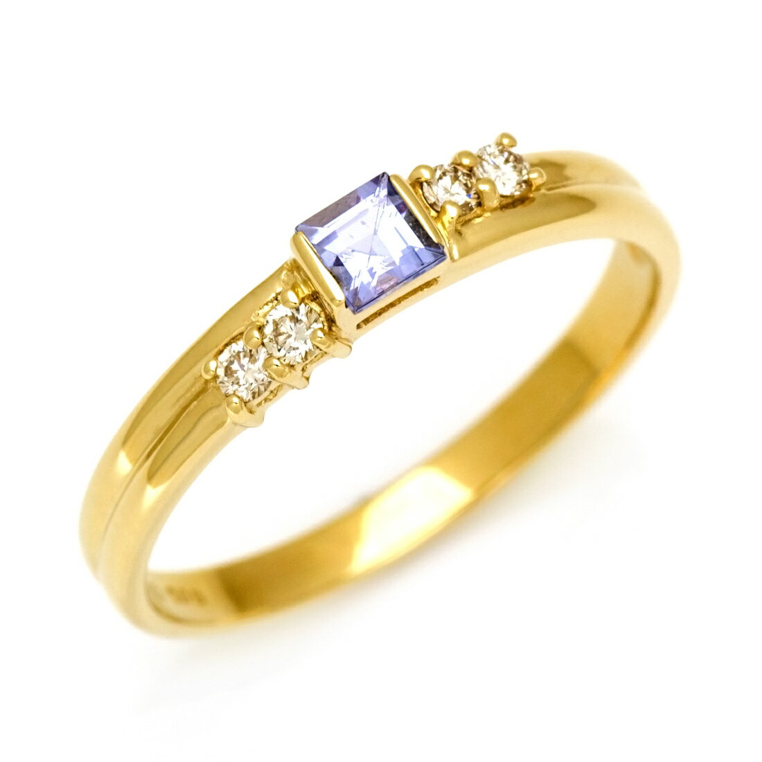 リング タンザナイト ダイヤモンド ゴールド K10 プラチナ900・K18選択可 クリスマス Xmas