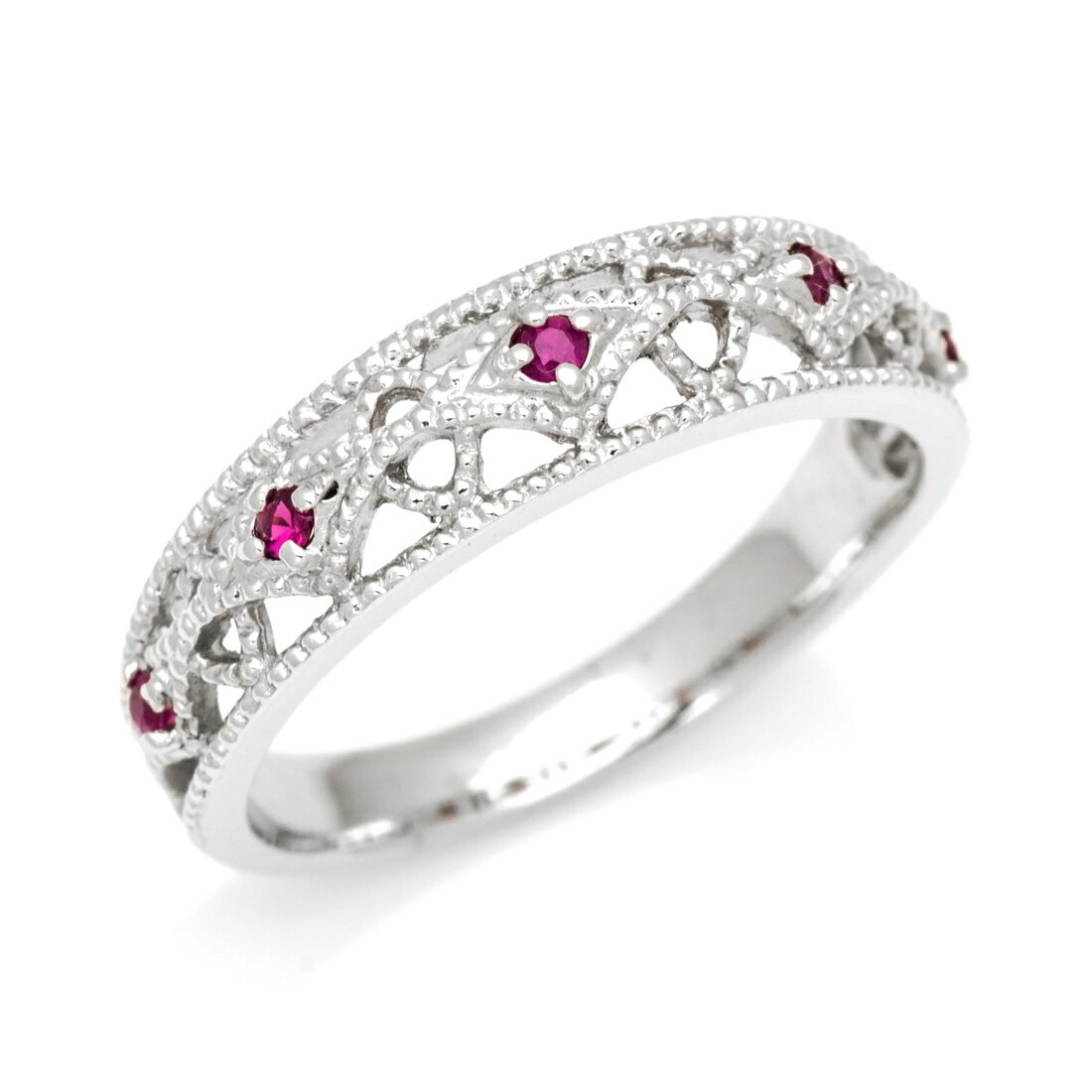 リング ルビー 「cortile」 ゴールド K10 プラチナ900・K18選択可 クリスマス Xmas