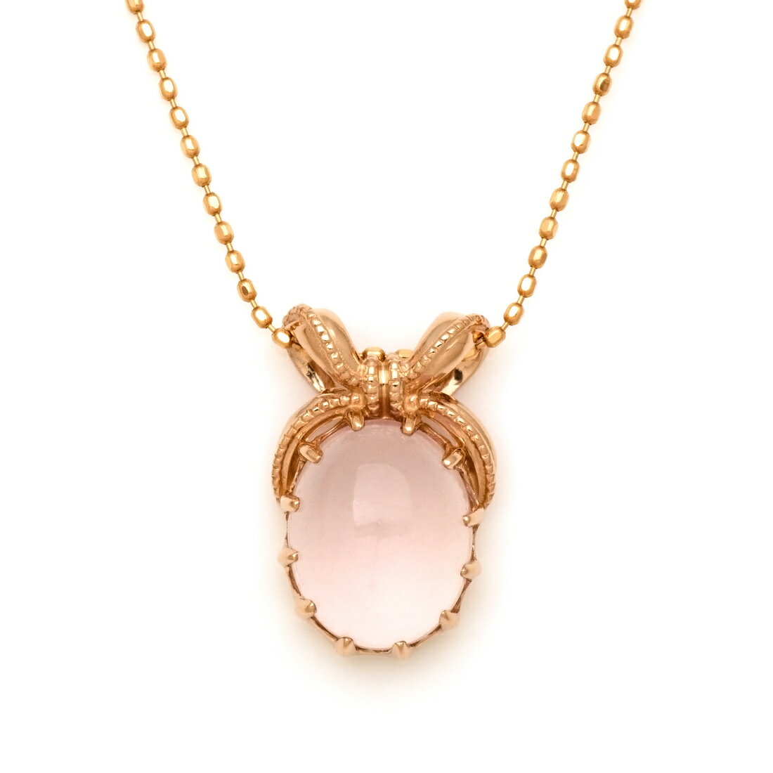 週末限定500円クーポン ペンダントトップ ローズクォーツ 「regalo」 ゴールド K18 プラチナ900・K10選択可 クリスマス Xmas