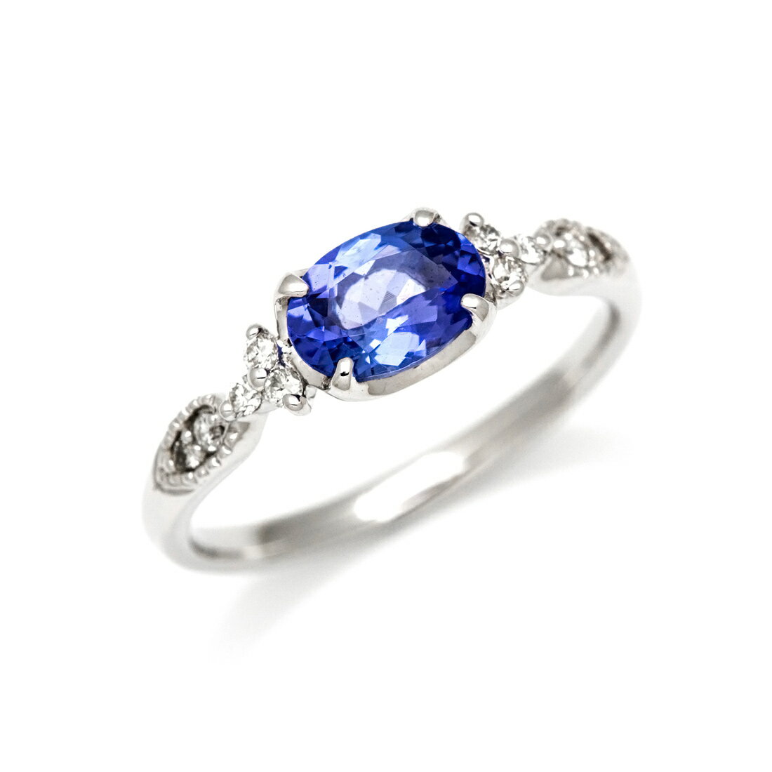Tanzanite - お買い物マラソン800円クーポン リング タンザナイト キュービックジルコニア シルバー925