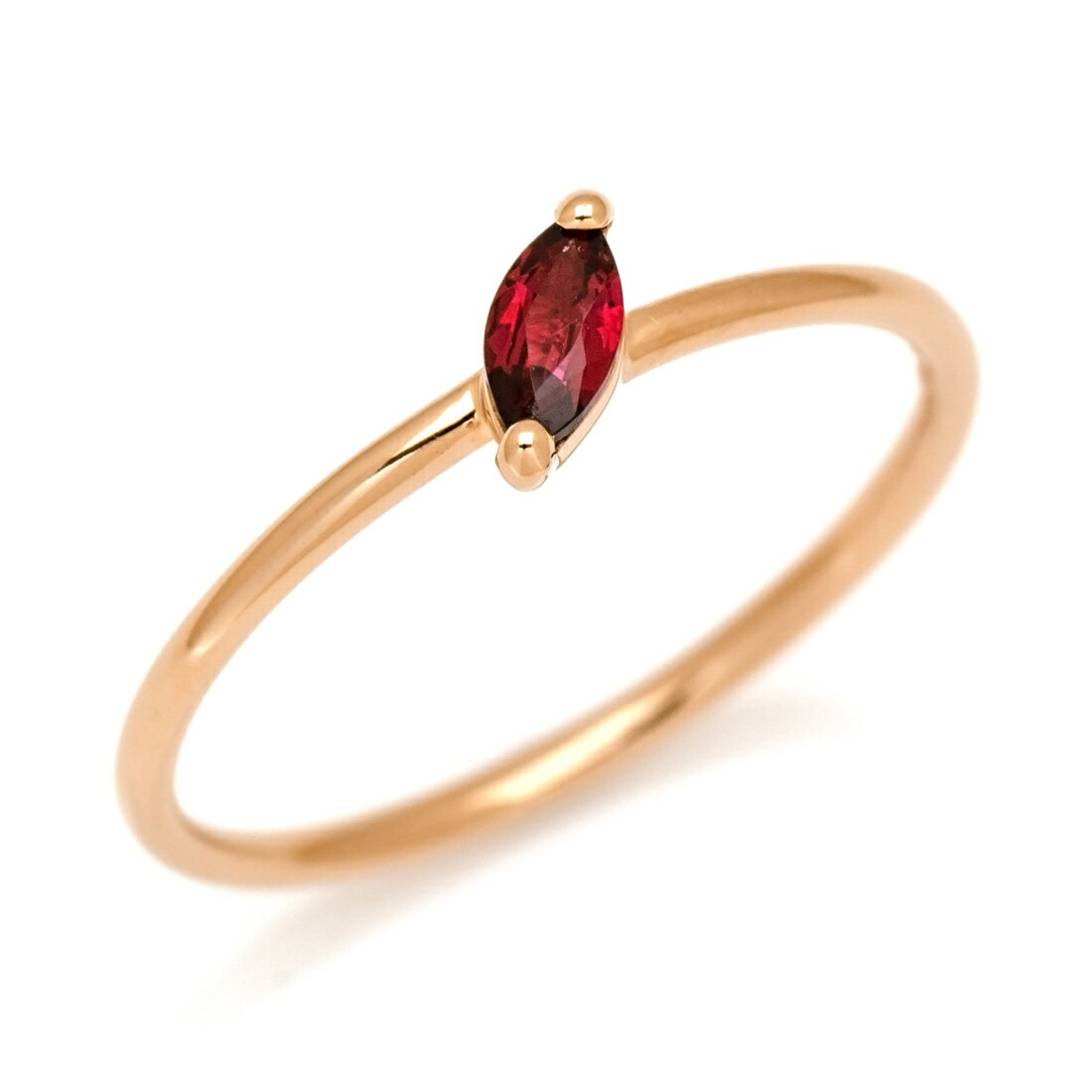 リング レッドスピネル マーキス 「minuto」 ゴールド K18 クリスマス Xmas