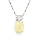 SV925 ホワイトオパール キュービックジルコニア ペンダントネックレス シルバー925 SILVER スターリングシルバー ライトオパール 誕生日 10月誕...