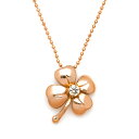 SV925 キュービックジルコニア クローバー ペンダントネックレス シルバー SILVER 四つ葉 カットボールチェーン メッセージ ギフト 贈り物 クリスマ...