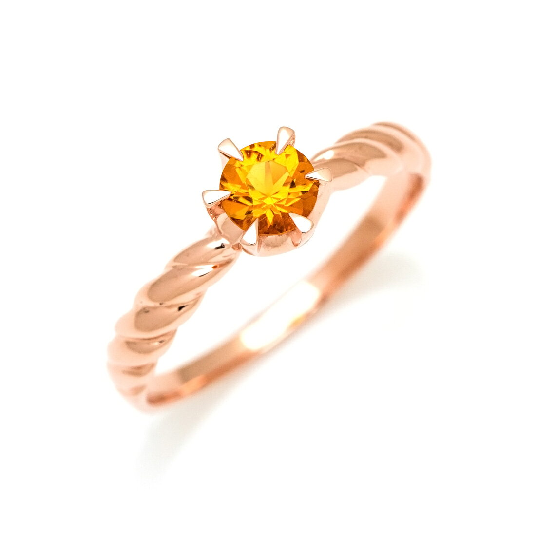 Citrine - SS1000円クーポン SV925 シトリン リング指輪 シルバー SILVER925 誕生日 11月誕生石 刻印 文字入れ メッセージ ギフト 贈り物 ピンキーリング対応可能