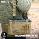 POST GENERAL ポストジェネラル WAXED CANVAS AMMO TOOL BOX ワックスドキャンバス アンモツールボックス 982240005-0006 ショルダーバッグ 高気密性 蝋引きキャンバス地