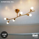 INTERFORM インターフォルム Kladi クラディ シーリングライト (LED球付属) LT-4379 シーリングランプ 6灯 天井照明 LED対応 E26 60W相当×3