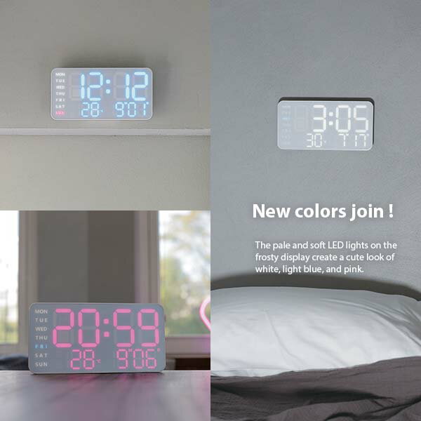 SLOWER ������� LED CLOCK Cielo LED�����å� ������ SLW366/SLW370/SLW371/SLW372 �ǥ�����ɽ�� ����ɽ�� ����ɽ�� ����ɽ�� ����ɽ�� �֤��ݤ����� �֤����� �ݤ����� AC�Ÿ� ����ξ�б� �����󥵡� ����Ĵ�� 2�������顼�� ���̡��� 12/24���ڤ��ؤ� ���ޡ�������