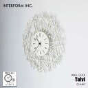 INTERFORM インターフォルム Talvi タルヴィ 掛時計 CL-4467 ウォールクロック 壁掛け時計 音がしない スイープムーブメント スイープセコンド