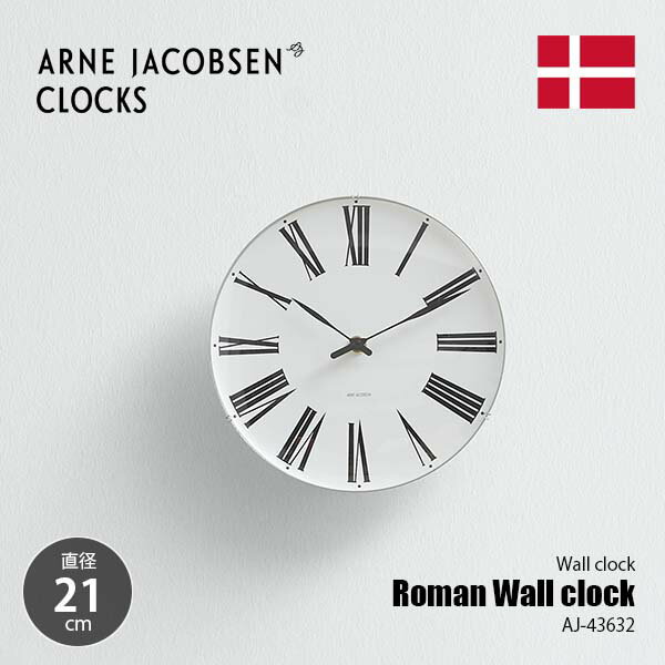 ARNE JACOBSEN CLOCK ͥ䥳֥ å Roman Wall clock 21cm ޥ󥦥륯å ...