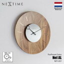NEXTIME ネクスタイム PastPresent Series Nel AL ネル アルミ (掛時計/スイープムーブメント) NXT-J037 掛け時計 壁掛け時計 スイープセコンド 音がしない 日本メーカー製ムーブメント