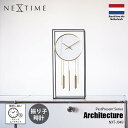 NEXTIME ネクスタイム PastPresent Series Architecture アーキテクチャー (振り子時計/置時計/スイープムーブメント) NXT-J049 置き時計 振り子時計 テーブルクロック デスククロック スイープセコンド 音がしない 日本メーカー製ムーブメント